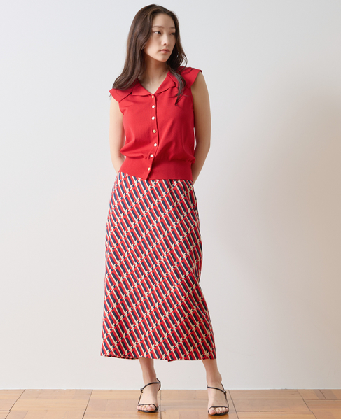 ビッグカラーニット 詳細画像 レッド 3