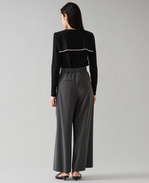 スクエアカラーリブニット 詳細画像 ブラック 6