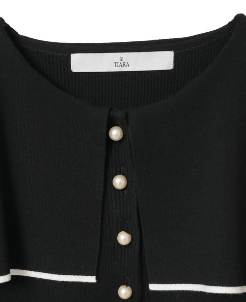 スクエアカラーリブニット 詳細画像 ブラック 9