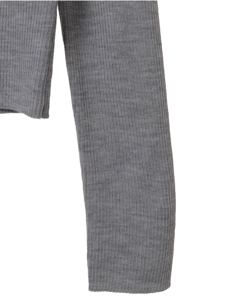 ハイゲージリブニット 詳細画像 杢グレー 8