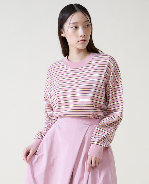 マルチボーダーニット 詳細画像 ピンク 2