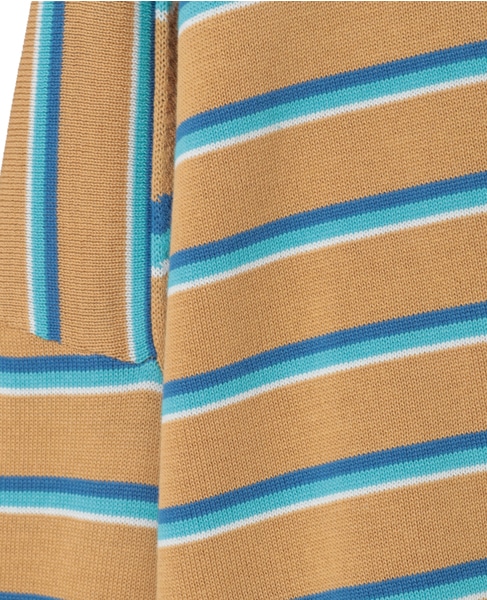 マルチボーダーニット 詳細画像 キャメル 17