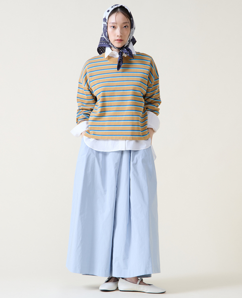 マルチボーダーニット 詳細画像 キャメル 3