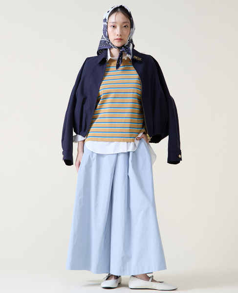 マルチボーダーニット 詳細画像 キャメル 5