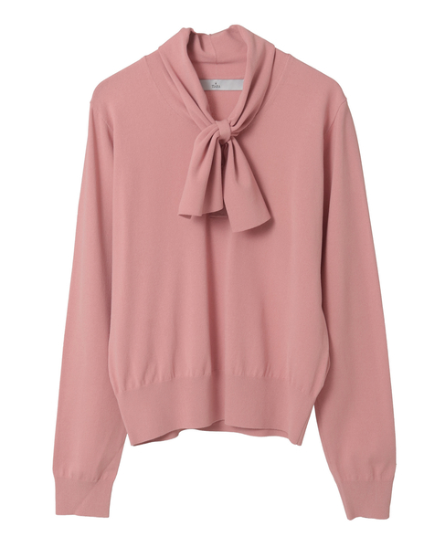 リボンタイニット 詳細画像 ピンク 1