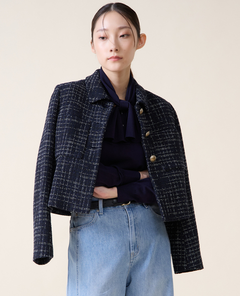 リボンタイニット 詳細画像 ネイビー 6