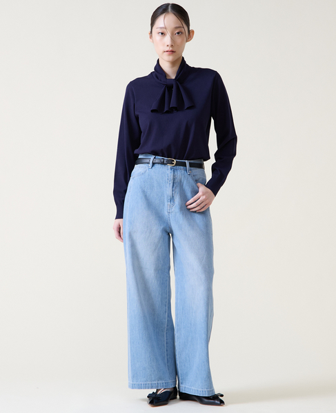 リボンタイニット 詳細画像 ネイビー 8