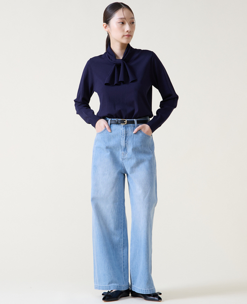 リボンタイニット 詳細画像 ネイビー 9