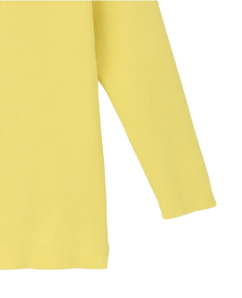 スクエアネックリブニット 詳細画像 イエロー 10