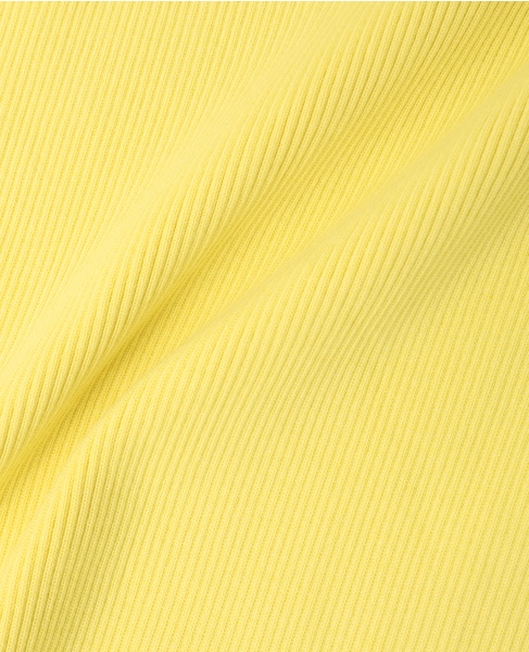 スクエアネックリブニット 詳細画像 イエロー 11