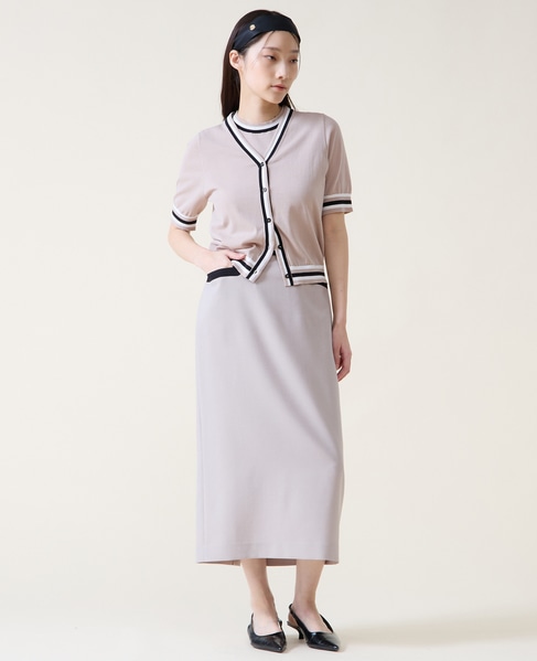 トリプルラインスリーブレスニット 詳細画像 ベージュ 3