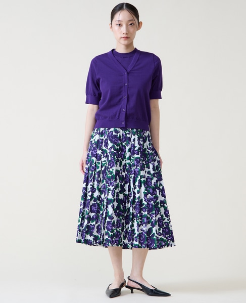 トリプルラインスリーブレスニット 詳細画像 パープル 3