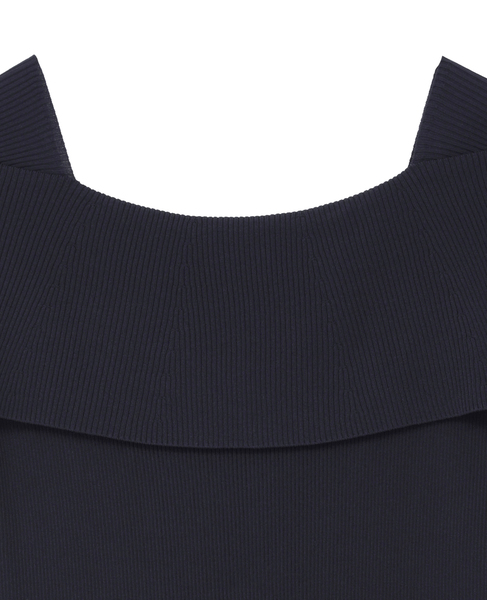 オフショルダーリブニット 詳細画像 ネイビー 3