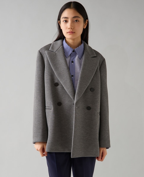 ピークドラペルジャケット 詳細画像 杢グレー 1