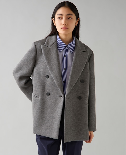 ピークドラペルジャケット 詳細画像 杢グレー 2
