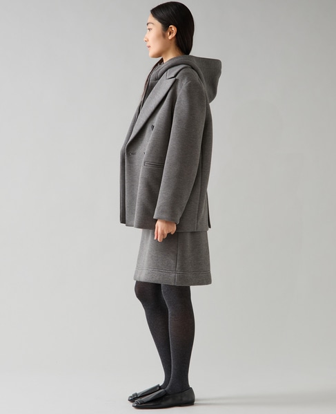 ピークドラペルジャケット 詳細画像 杢グレー 4