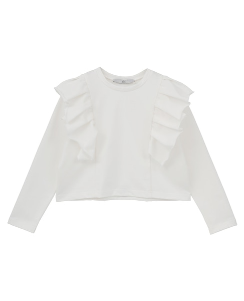 フリルスウェット 詳細画像 ホワイト 1