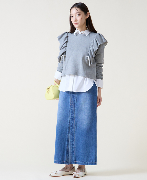 フリルスウェット 詳細画像 杢グレー 7