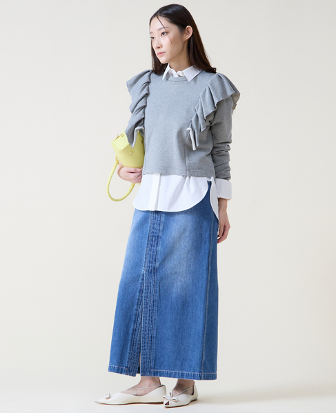 フリルスウェット 詳細画像 杢グレー 8