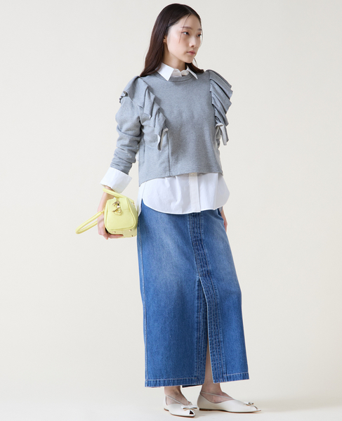 フリルスウェット 詳細画像 杢グレー 9