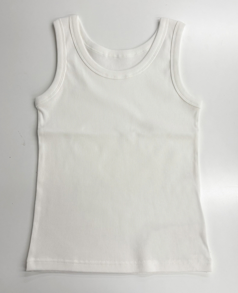 リブタンクトップ 詳細画像 ホワイト 1