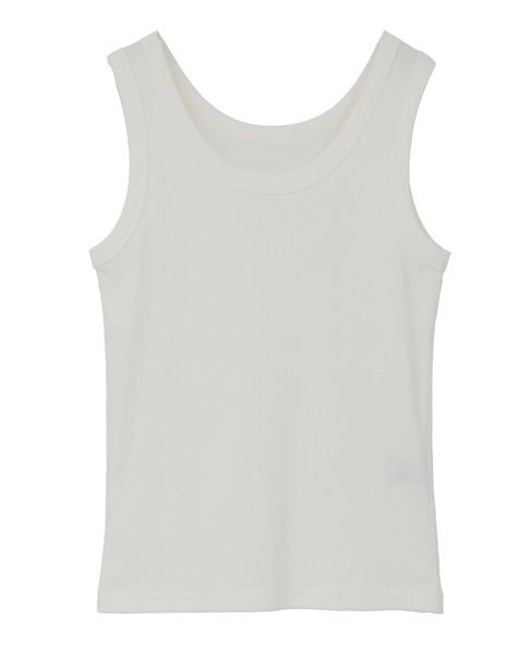 リブタンクトップ 詳細画像 ホワイト 3