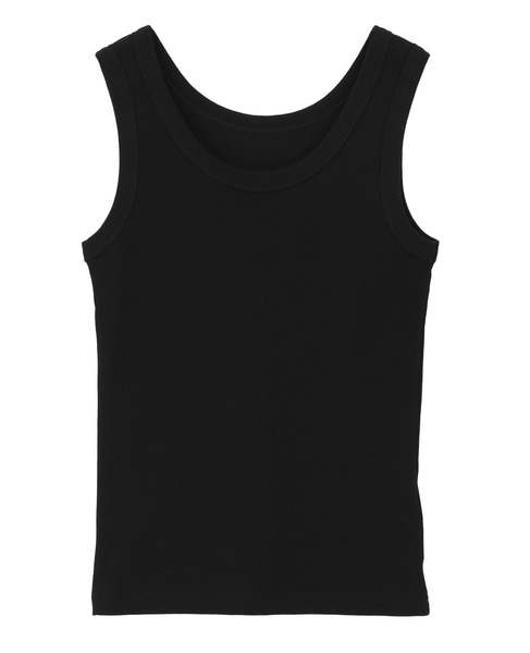リブタンクトップ 詳細画像 ブラック 2