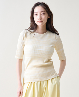 コンパクトリブトップス