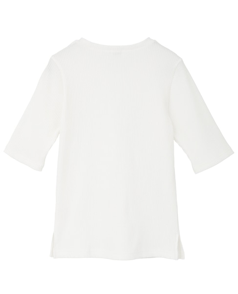 コンパクトリブトップス 詳細画像 ホワイト 2