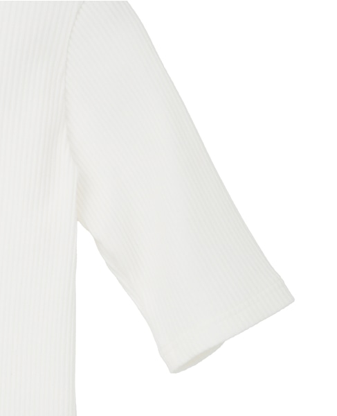 コンパクトリブトップス 詳細画像 ホワイト 4