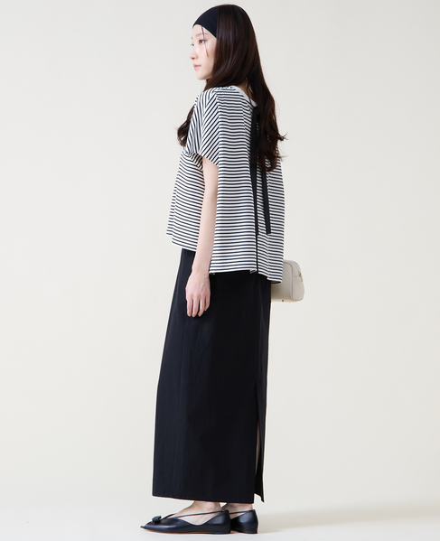 バックリボンTシャツ 詳細画像 ホワイト×ブラック 5