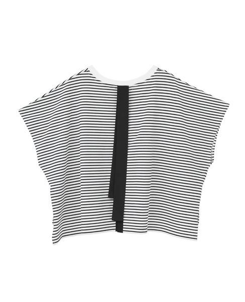 バックリボンTシャツ 詳細画像 ホワイト×ブラック 8