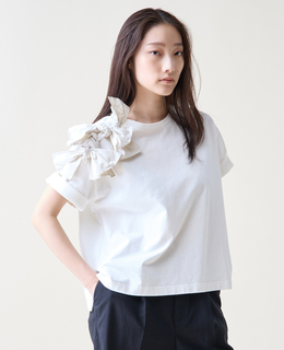 ショルダーリボンTシャツ