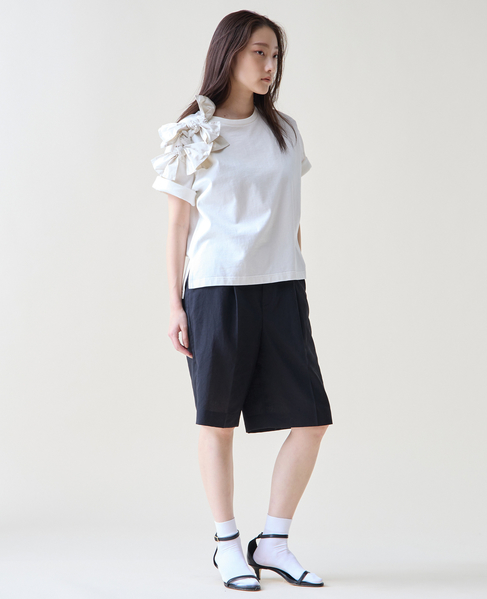 ショルダーリボンTシャツ 詳細画像 ホワイト 5