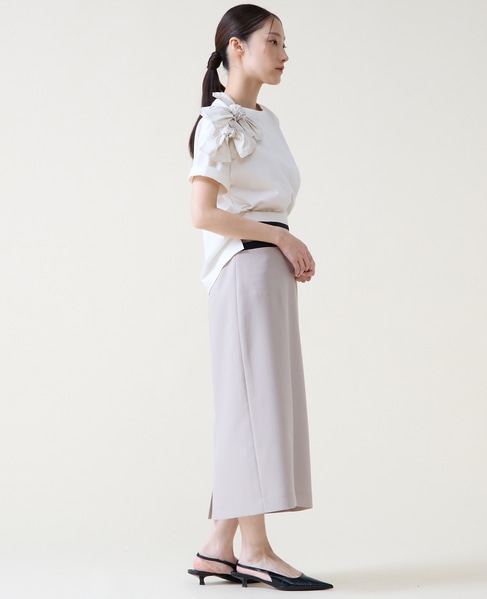 ショルダーリボンTシャツ 詳細画像 ホワイト 8