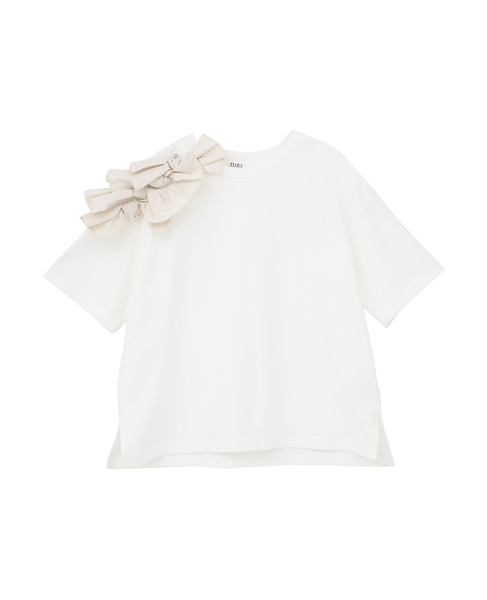 ショルダーリボンTシャツ 詳細画像 ホワイト 9
