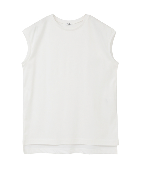 コットンノースリーブプルオーバー 詳細画像 ホワイト 1