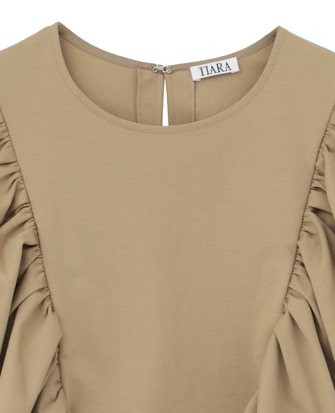フリルスリーブトップス 詳細画像 ベージュ 3