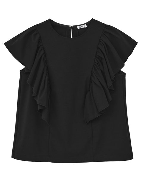 フリルスリーブトップス 詳細画像 ブラック 5