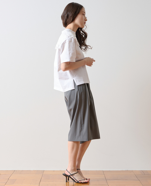 レースカラーTシャツ 詳細画像 ホワイト 5