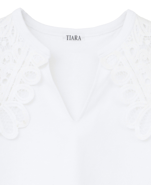 レースカラーTシャツ 詳細画像 ホワイト 8