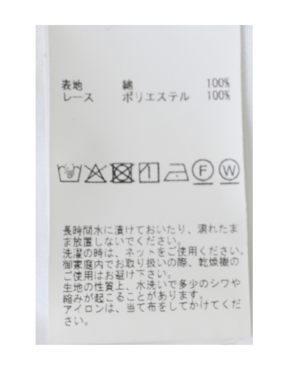 レースカラーTシャツ 詳細画像 チャコールグレー 14