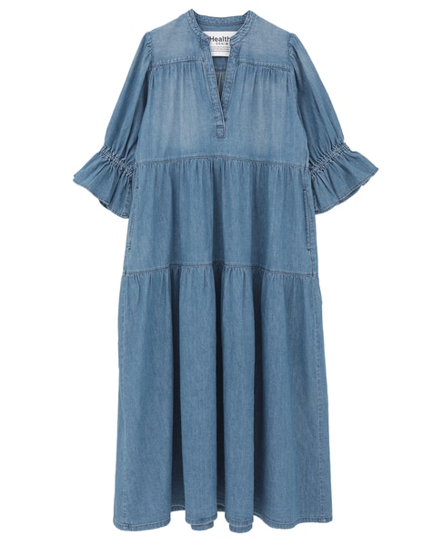 【HEALTHY DENIM/ヘルシーデニム】デニムワンピース（Papaya） 詳細画像 ブルー 1