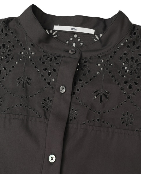 【TICCA/ティッカ】レースフレンチワンピース（TBFS-123） 詳細画像 チャコールグレー 3