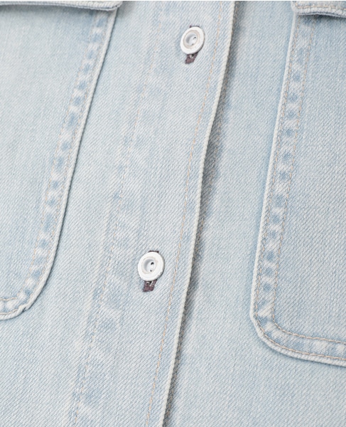 【HEALTHY DENIM/ヘルシーデニム】デニムシャツ（Almond） 詳細画像 ライトブルー 10