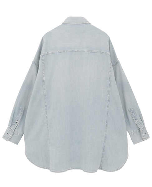 【HEALTHY DENIM/ヘルシーデニム】デニムシャツ（Almond） 詳細画像 ライトブルー 2