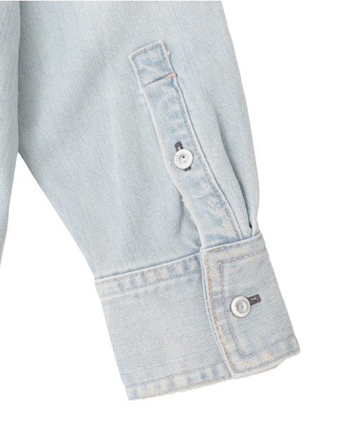 【HEALTHY DENIM/ヘルシーデニム】デニムシャツ（Almond） 詳細画像 ライトブルー 4