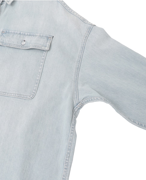 【HEALTHY DENIM/ヘルシーデニム】デニムシャツ（Almond） 詳細画像 ライトブルー 5