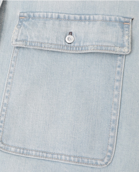 【HEALTHY DENIM/ヘルシーデニム】デニムシャツ（Almond） 詳細画像 ライトブルー 9