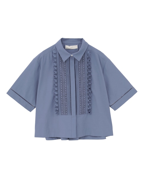 【MARILYN MOON/マリリンムーン】フロントフリルブラウス（4261-137） 詳細画像 ブルー 1